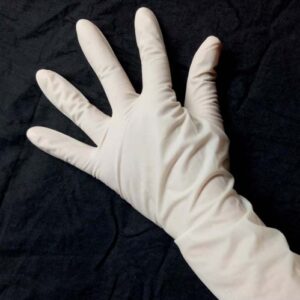 Disposable medical sterile rubber surgical gloves