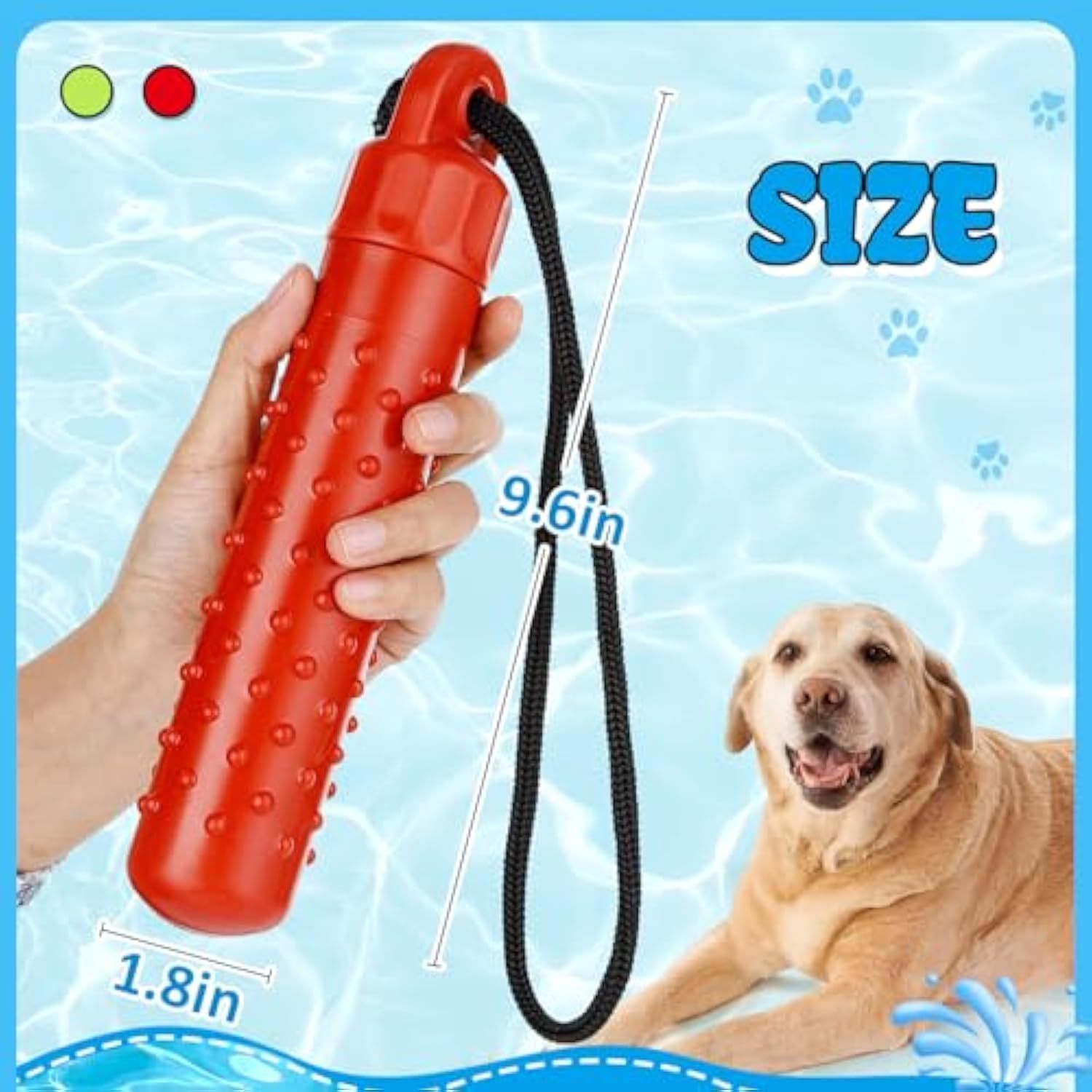 Floating Dog Pool Toys - Interactive Fetching Dog Water Toys For Hiding Food, Lightweight TPR Bumper Toys With Rope For Summer Outdoor Dogs Training Playing - Image 10