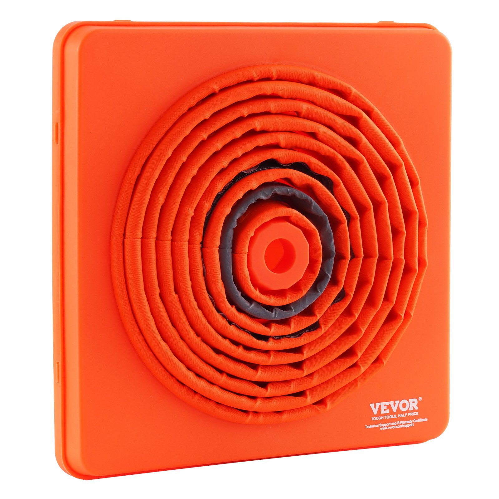 VEVOR Safety Cones, 4 Pack 28 Inch Collapsible Traffic Cones, Construction Cones With Reflective Collars, Wide Base And A Storage Bag, For Traffic Control, Driving Training, Parking Lots - Image 6