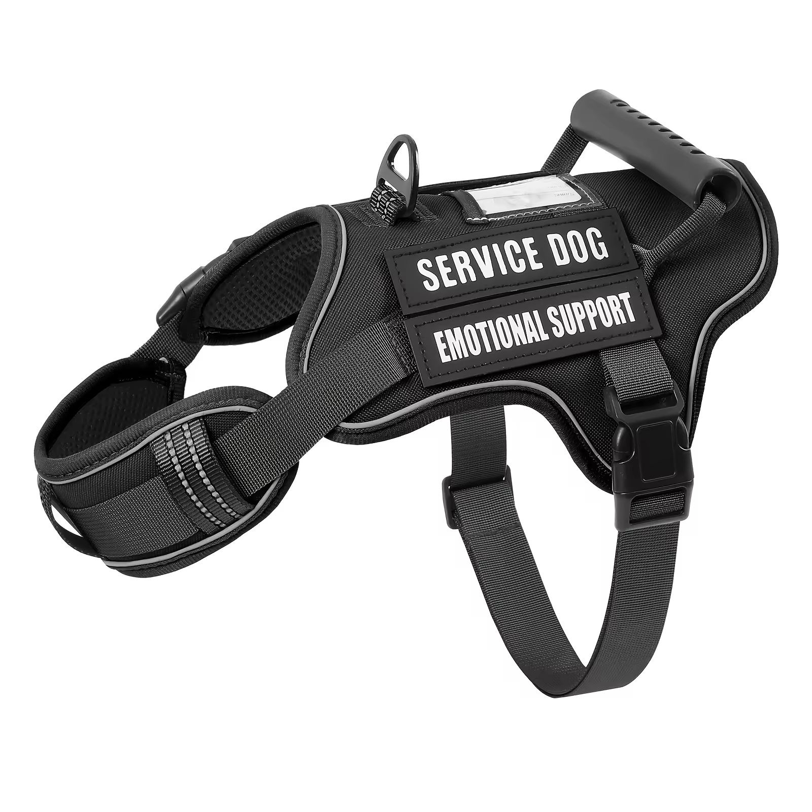 Tactical Service Dog Harness With Handle, No-Pull Adjustable Reflective Pet Vest Harness For Easy Walking And Training - Image 7