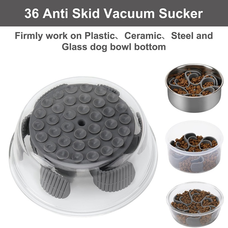 Dog Slow Feeding Bowl Silicone Spiral Dog Food Bowl Into The Feeder To The Feeding Rate - Image 4