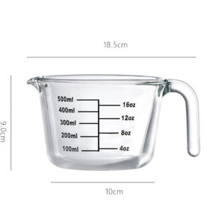 Anchor Hocking 1 Litre Glass Measuring Jug. Measures in Oz Pints & Ml